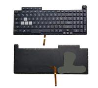 YGUWZ Clavier rétroéclairé Compatible avec G17 G731 G731G G731GT G731GU G712 G712LU G712LV, Disposition américaine, française et Russe(Black RGB US)