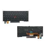YGUWZ Clavier rétroéclairé Compatible avec Les modèles X280 A285 X390 X395 X13 L13 1 2 01YP080 5N20V43181 01YP120(with BL)