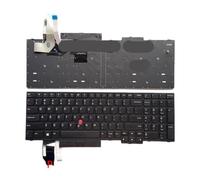 YGUWZ Clavier rétroéclairé Compatible avec Les Ordinateurs Portables T15 Gen1 et P15s Gen1, Disposition américaine, Russe, espagnole, brésilienne(US NoBacklit Point)