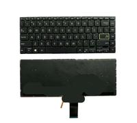 YGUWZ Clavier rétroéclairé Compatible avec S14 S433 X421 M433 S433EA S433EQ S433FL S433FA S433JA, Remplacement en Noir et Argent(Backlit US)