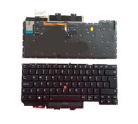 YGUWZ Clavier rétroéclairé Compatible avec X1 Carbon 5e génération 2017 X1 Carbon 6e génération 2018, Disposition US, Russe, Espagnol, Portugais(PT Backlit)