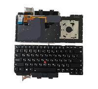 YGUWZ Clavier rétroéclairé Compatible avec X1 Carbon 5e génération 2017 X1 Carbon 6e génération 2018, Disposition US, Russe, Espagnol, Portugais(RU Backlit)