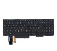 YGUWZ Clavier rétroéclairé Noir Compatible avec Les modèles E580 E585 E590 T590 P53S L580 L590 P52 P72 P53 P73 01YP613 01YP716 01YP639 01YP604(SI Slovenian)