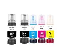 YGUWZ Encre de Colorant Compatible 003 Bouteille de Recharge Compatible avec L3110 L3100 L3101 L3150 L5190 Remplacement de l'encre d'imprimantes(5PCS)
