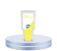 YGUWZ HW Cartouche d'encre à Pigment Complet 745 ML Compatible avec Les modèles d'imprimante DesignJet Z2600 Z5600 Compatible avec la pièce numéro 300 avec Puce d'encre(HP745 -Y- 300ML)