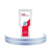 YGUWZ HW Cartouche d'encre à Pigment Complet 745 ML Compatible avec Les modèles d'imprimante DesignJet Z2600 Z5600 Compatible avec la pièce numéro 300 avec Puce d'encre(HP745 -R- 300ML)