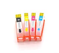 YGUWZ Kit de Recharge de Cartouche d'encre avec boîtier à Puce Compatible avec Les modèles d'imprimante - Ink Advantage 4 Documents Gardens 655 Gardens 670 3525 4615 4625 5525 6525(HP670)