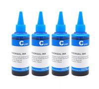 YGUWZ Kit de Recharge d'encre 100ML, Compatible avec PGI-750 CLI-751 Compatible avec modèles 450 451 550 150 151 270 670 870 520 521 525 725 625, Encre à Colorant(4pcs-Cyan Dye Ink)