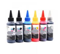YGUWZ Kit d'encre Colorant Universel 100 ML 4 Couleur 5 Couleur 6 Couleurs Compatible Compatible avec Les Cartouches de réservoir d'imprimante à Jet de Bureau(6color-CMYK K GY)
