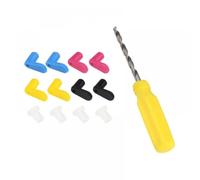 YGUWZ Kit d'outils de Recharge d'encre DIY, avec Bouchon en Caoutchouc de 30ML et Tournevis de 3.6mm Compatible avec imprimantes compatibles(C Set)