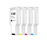 YGUWZ La Cartouche à Encre Compatible Compatible avec 738 Modèle Fonctionne avec Design Jet T850 T950 Imprimante 300 ML par Cartouche