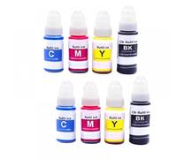 YGUWZ REFOURS À L'ENRE Modification 190 ML Compatible avec G1100 G1110 G2100 G2110 G3100 G3102 G3110 G3111 G4100 G4110 G4111 Printers Remplacement de l'encre GI-190(2set)
