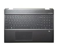YGUWZ Repose-Paume Compatible avec Clavier d'ordinateur Portable X360 15-DF TPN-Q213, Couvercle supérieur rétroéclairé, Ensemble de pavé Tactile(US)
