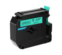 YGUWZ Ruban d'étiquettes Noir sur Blanc Compatible avec Ruban MK 12mm 9mm Compatible avec Fabricants d'étiquettes MK-231 MK131 MK221 MK631 MK121 et PT45M PT85(Black on Green)