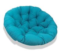 YGWRQY 110cm Coussin pour Loveuse Fauteuil Rond Impermeable Coussin Salon de Jardin Exterieur Coussin Fauteuil Papasan Coussin Chaise Ronde Rotin Coussin Balcon, Terrasse - Bleu