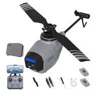 YGWXYYZJ C127AI Scout RC Helicopter with 1080P Camera, 4CH AI Intelligent Remote Control Helicopter with 6-Axis Gyro One Key Take Off/Landing Optical Flow Positioning for (8 * 21CM)