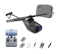 YGWXYYZJ C127AI Scout RC Helicopter with 1080P Camera, 4CH AI Intelligent Remote Control Helicopter with 6-Axis Gyro One Key Take Off/Landing Optical Flow Positioning for (21 * 8CM)