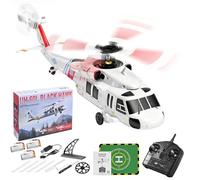 YGWXYYZJ Hélicoptère RC K270 UH-60L Blackhawk pour Adultes, modèle d'hélicoptère RC Militaire sans balais à 4 canaux et Gyroscope à 6 Axes avec positionnement par Flux Optique(3 Batteries)