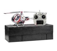 YGWXYYZJ Hélicoptère télécommandé C300 2.4 GHz avec 3 rotors lumières LED et Cockpit ouvrant. Modèle réduit d'avion RC Cadeau pour Adultes passionnés - 2 Batteries(Silver,Left-Hand Throttle)