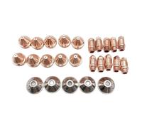 YGX-100 YK-100 YK100 Consommables de torche de coupe plasma YK100104D, électrode YK100102D et buse YK100103D (1,8 mm 100-120 A)