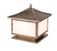 YGZPALH Colonne Lumineuse D'extérieur Noire/bronze De 15,7 Pouces, Étanche IP54, Ampoule LED E26, Éclairage Rétro Pour Patio, Avec Boîtier En Aluminium, Pour Jardin Avant Et Véranda.