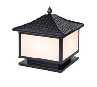 YGZPALH Colonne Lumineuse D'extérieur Noire/bronze De 15,7 Pouces, Étanche IP54, Ampoule LED E26, Éclairage Rétro Pour Patio, Avec Boîtier En Aluminium, Pour Jardin Avant Et Véranda.