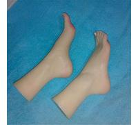 YH-feet Silicone Pieds Modèle, 38# Faux Pied en Silicone, os Interne à l'intérieur de l'orteil Bouge Librement, modèle Pieds/Chaussure (Peau Tonique-Une Paire)