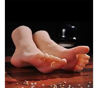 YH-feet Silicone Pieds Modèle, Une Paire de Pieds 36A, matériau TPE Souple sans Odeur, Texture de Pied réaliste, beauté, présentation visuelle réaliste, 100% Nouveau Envoi