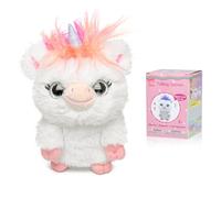 YH YUHUNG Jouet interactif en Peluche pour Licorne, Répétez ce Que Vous Dites, Parler et secouer, dès 3 Ans