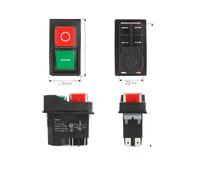 YH02A Electromagnetic Starter Push Button Switches Machine Tool Equipment IP55 Waterproof Witch 28A Replace KLD28A KJD17A NWPNLXEA(TYPE-A 4PIN PLUG,220V)