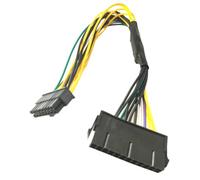 YHAILI Câble d'alimentation 24 broches vers 16 broches ATXs PSUs Câble adaptateur d'alimentation principal pour ordinateur 30,5 cm Câble PVC