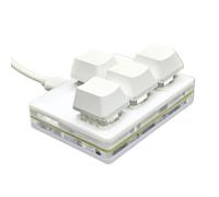 YHAILI Clavier de jeu mécanique USB à 4 touches, clavier de programmation pour clavier standard remplaçable à chaud