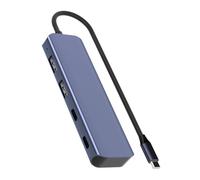 YHAILI Concentrateurs USB 4 en 1 à vitesse rapide, 2 ports USB A et type C, transfert de données 10 Gbit/s, corps en aluminium pour bureau et maison