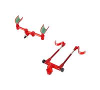 YHAILI Double support de canne à pêche robuste en carbone, base antidérapante, facile à transporter, support de canne à pêche léger et durable