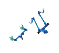 YHAILI Double support de canne à pêche robuste en carbone, base antidérapante, facile à transporter, support de canne à pêche léger et durable