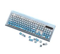 YHAILI Lot de 116 touches rétroéclairées pour claviers mécaniques avec motif neige translucide, 5 côtés, sublimation thermique