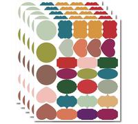 YHAILI Lot de 280 étiquettes colorées imperméables amovibles réutilisables pour pots, garde-manger, rangement et bureaux