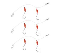 YHAILI Lot de 3 bas de ligne de pêche en eau salée pivotants réglables résistants pour panfish et dorade