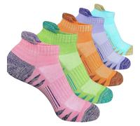 YHAILI Lot de 5 paires de chaussettes de sport respirantes pour homme et femme