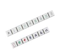 YHAILI Lot de touches durables sur le thème du Mahjong résistantes à la décoloration pour les amateurs de claviers mécaniques MX