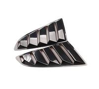 YHAINI Aileron de Voiture pour Ford pour Mustang 2015-2020 2 pour pcs persiennes Panneau de becquet Couvercle de fenêtre latérale pour arrière Quart de fenêtre(1)