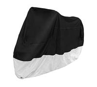 YHANNI Moto Spécial Housse Bâche Protection pour Honda NT1100 NT 1100 190T Quatre Saisons Exterieur Anti - poussière/Pluie/Vent/UV avec Trou Verrouillage Antivol,BlackSilver
