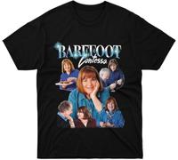 YHBBKNBCFGD Barefoot Friend Contessa Unisex Ina Family Garten Boy 90s Gift for Men Bootleg Sleeve Multicoloured(Large)