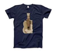 YHBBKNBCFGD Cubist Guitar Sculpture 1912 Artwork T-Shirt (Medium)