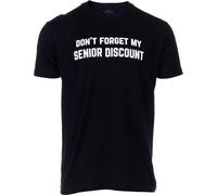 YHBBKNBCFGD Don't Forget My Senior Discount - Funny Old Guy Sarcastic Retirement Joke T-Shirt Retiree Sarcasm for Grandpa Men(XX-Large)