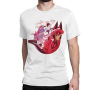 YHBBKNBCFGD Hazbin Hotel Angel Dust and Alastor T-Shirt(Medium)