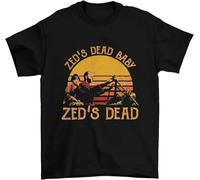 YHBBKNBCFGD Hot Zed's Dead Baby Zed's Dead Vintage, Classic Movie Shirt, Funny T-Shirt Black(Medium)