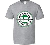 YHBBKNBCFGD New England Whalers WHa Hockey T Shirt - Grey(XX-Large)