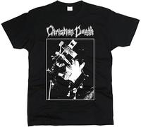 YHBBKNBCFGD PrintPro Christian Death Black Heavyweight Cotton T-Shirt Men(Medium)