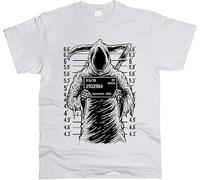 YHBBKNBCFGD PrintPro Reaper Mugshot T-Shirt Men Regular Fit(3X-Large)